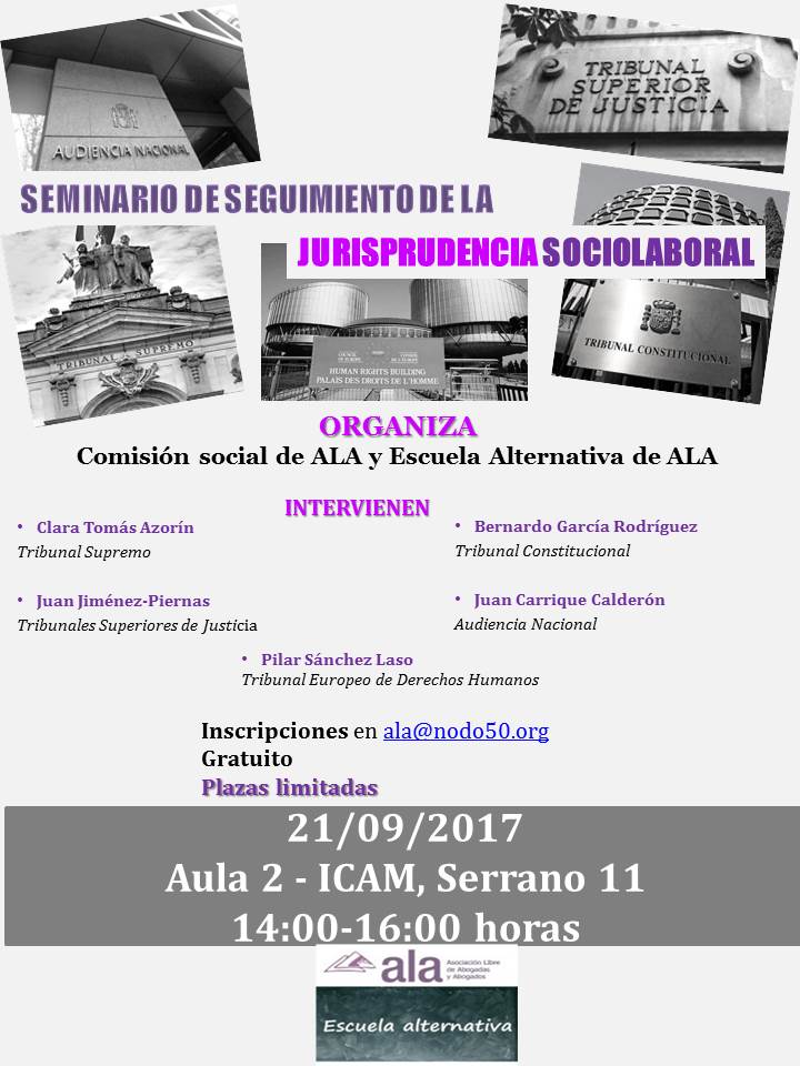 Seminario de seguimiento de la Jurisprudencia Sociolaboral 