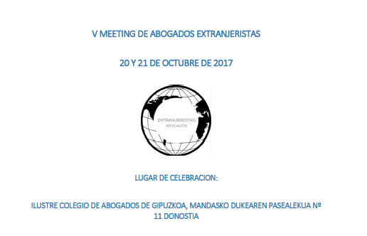 V Meeting de abogados extranjeristas