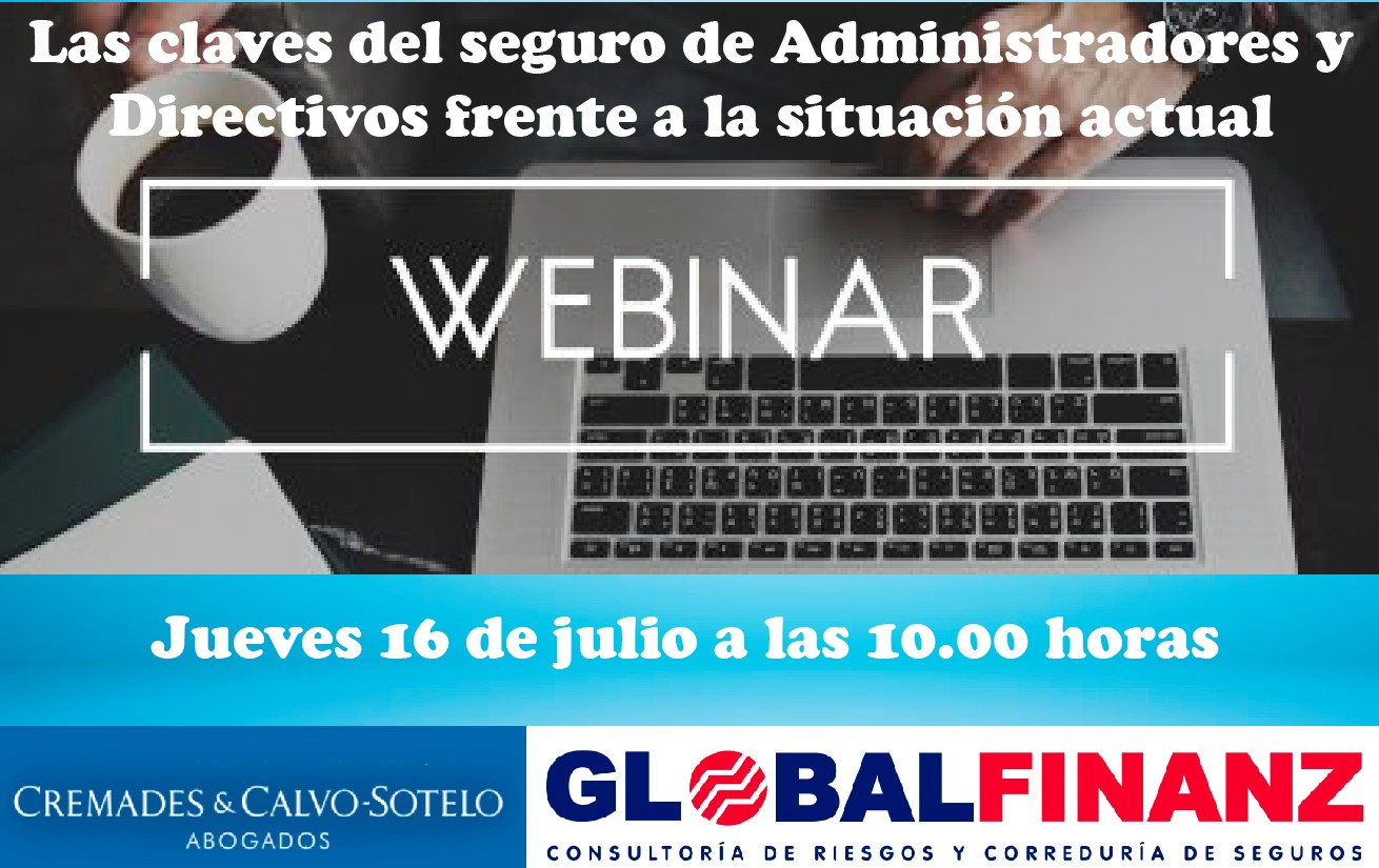 Webinar las claves del seguro de Administradores y directivos en la situación actual