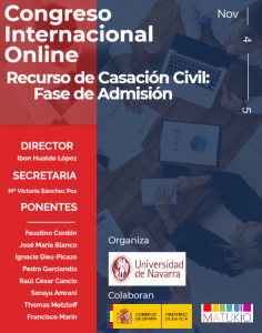 Congreso internacional: Recurso de Casación Civil: Fase de admisión