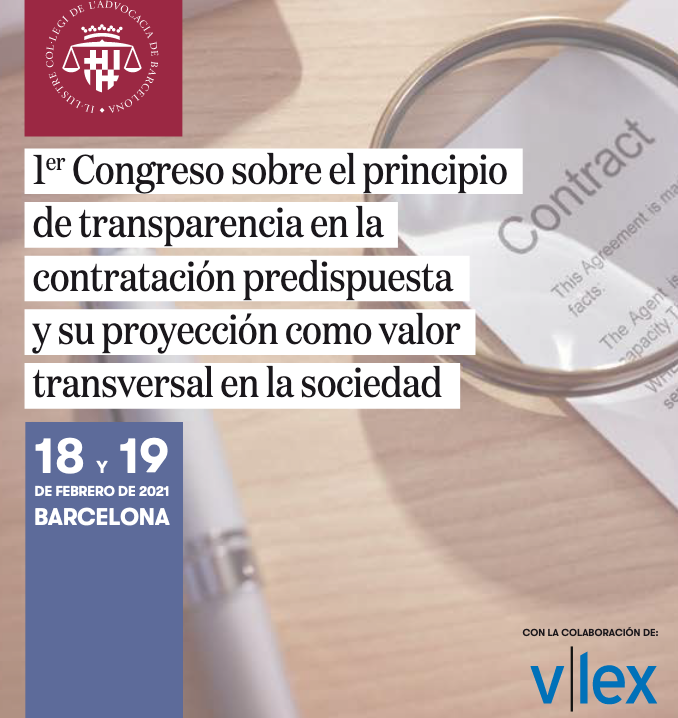 I Congreso sobre el principio de transparencia en la contratación predispuesta y su proyección como valor transversal en la sociedad