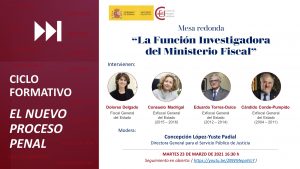 La función investigadora del Ministerio Fiscal.